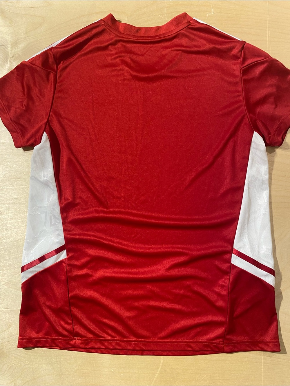 adidas Red and White Performance Soccer Jersey Large (SM) - Picture 9 of 10